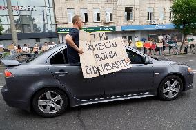 Rally in  support of Ukrainian POWs in Kyiv