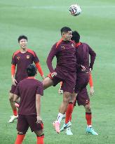 (SP)SOUTH KOREA-SEOUL-FOOTBALL-FIFA WORLD CUP QUALIFIER-TRAINING