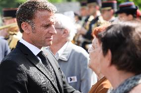 President Macron At The Tulle Massacre Commemorations - France