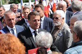 President Macron At The Tulle Massacre Commemorations - France