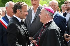 President Macron At The Tulle Massacre Commemorations - France