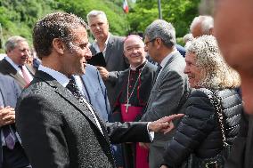 President Macron At The Tulle Massacre Commemorations - France