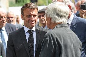 President Macron At The Tulle Massacre Commemorations - France