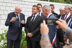 President Macron At The Tulle Massacre Commemorations - France