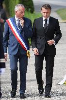 President Macron At The Tulle Massacre Commemorations - France