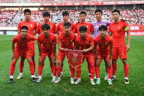 (SP)CHINA-SHAANXI-WEINAN-FOOTBALL-FRIENDLY MATCH-CHN VS KOR (CN)