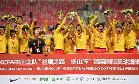 (SP)CHINA-SHAANXI-WEINAN-FOOTBALL-FRIENDLY MATCH-CHN VS KOR (CN)