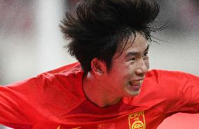 (SP)CHINA-SHAANXI-WEINAN-FOOTBALL-FRIENDLY MATCH-CHN VS KOR (CN)