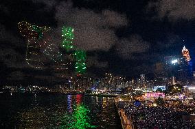Hong Kong Tuen Ng Festival Drone Show