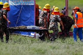 NEPAL-KATHMANDU-AIRPORT-EMERGENCY DRILL