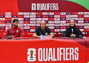 Qatar Team Press Conference And Training