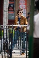 Timothee Chalamet On Set - NYC