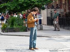 Timothee Chalamet On Set - NYC