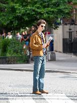 Timothee Chalamet On Set - NYC