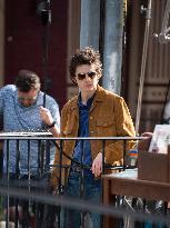 Timothee Chalamet On Set - NYC