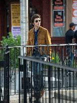 Timothee Chalamet On Set - NYC