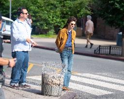 Timothee Chalamet On Set - NYC