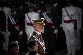 King Felipe Attends the Meeting The Royal and Military Order of Saint Hermenegildo - Spain