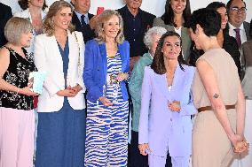 Queen Letizia Euros From Your Paycheck Closing Ceremony - Madrid