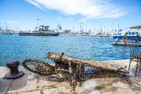 Military Divers Remove Waste From The Port - Toulon