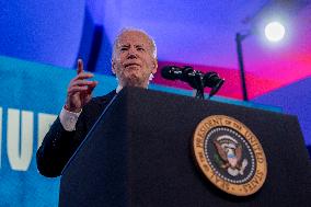 President Biden delivers remarks at "Gun Sense University" conference at the Hilton