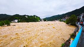 Liangjiang River Water Level Skyrocketed