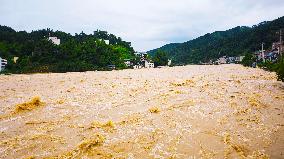 Liangjiang River Water Level Skyrocketed