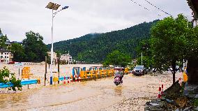 Liangjiang River Water Level Skyrocketed