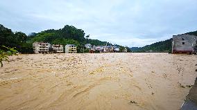 Liangjiang River Water Level Skyrocketed