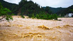 Liangjiang River Water Level Skyrocketed