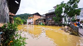 Liangjiang River Water Level Skyrocketed