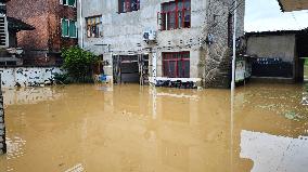 Liangjiang River Water Level Skyrocketed