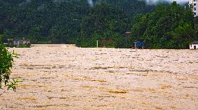 Liangjiang River Water Level Skyrocketed