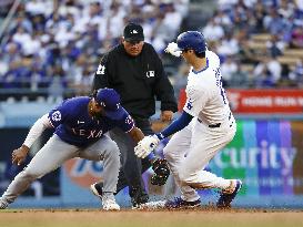 Baseball: Rangers vs. Dodgers