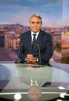 Xavier Bertrand During An Interview On TF1 - Paris