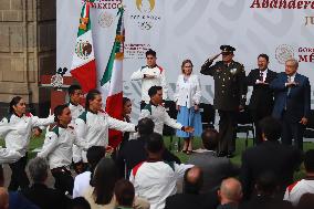 Flagging Of The Mexican Team Heading To The Paris Olympic Games
