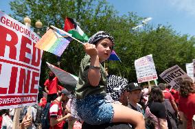 Thousands Of Pro-Palestinian Protesters Rally Around The White House