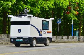 Police Driverless Patrol Car