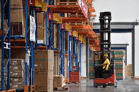 A Warehouse at Suning's East China Logistics Center in Nanjing