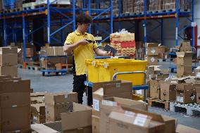 A Warehouse at Suning's East China Logistics Center in Nanjing