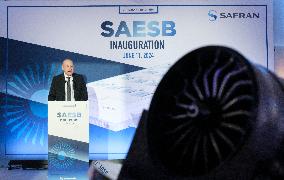 Inauguration Of Safran Maintenance Workshop Dedicated To LEAP Engine - Brussels