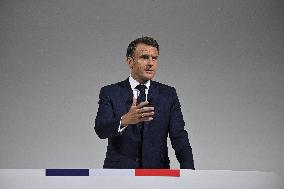 President Macron Press Conference - Paris