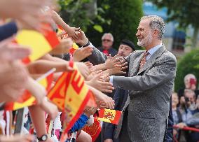 King Felipe VI Greets The Public - Spain
