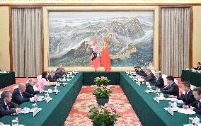 CHINA-BEIJING-LI XI-CUBA-DELEGATION-MEETING (CN)