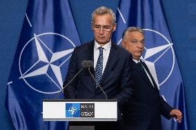 HUNGARY-BUDAPEST-NATO-PRESS CONFERENCE