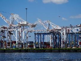 Port Of Baltimore Reopens Following Key Bridge Disaster