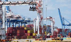 Port Of Baltimore Reopens Following Key Bridge Disaster