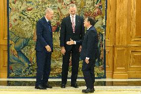 King Felipe VI Meets With Recep Tayyip Erdoga - Madrid