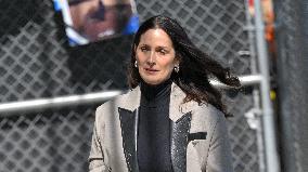 Carrie-Anne Moss At Jimmy Kimmel Live - LA