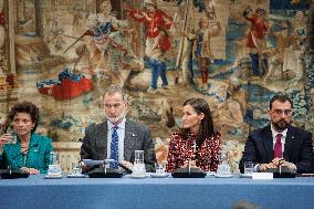 Royals At Members Of Princess Of Asturias Foundation Meeting - Madrid